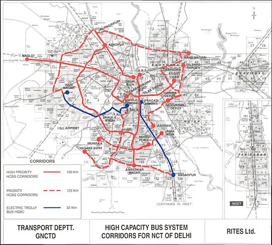 delhi metro map. Map courtesy TRIPP, IIT-Delhi